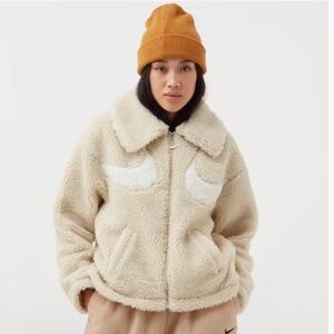 Nike zip up sherpa jacket size 2X